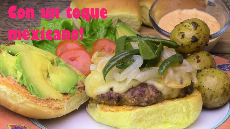 Tomate en hamburguesas al estilo mexicano
