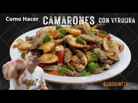 Delicias exóticas: Plato con carne de camarón