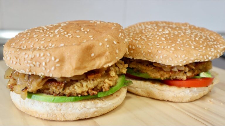 La textura perfecta de las hamburguesas de tofu