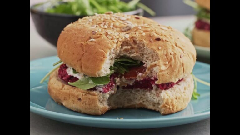 El inigualable sabor de las hamburguesas de remolacha